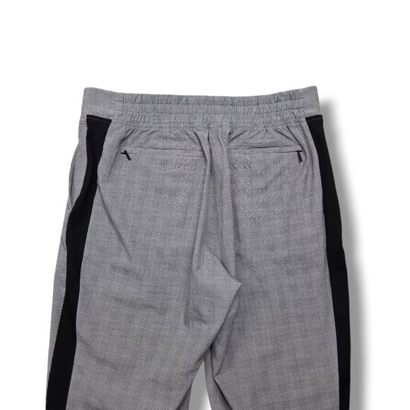 Athleta‎ Brooklyn Mid Rise Ankle Pant Womens 8 Gray Plaid Travel UPF 50 - Picture 6 of 10